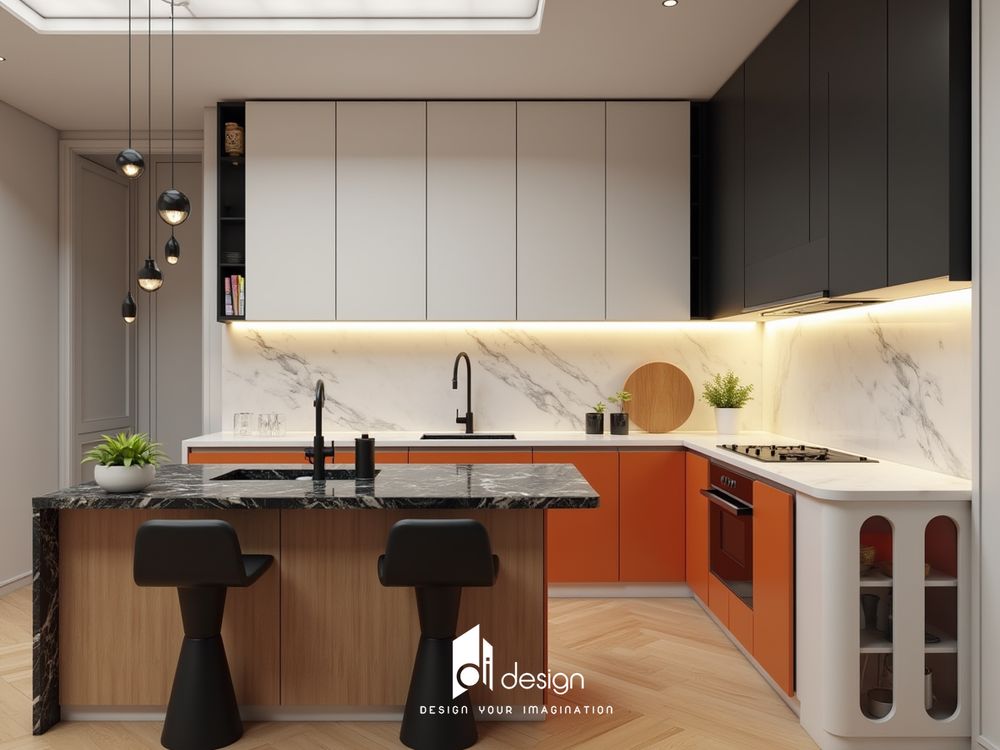 Nội thất phòng bếp chung cư tối ưu hóa không gian và tiện ích sử dụng Nội thất phòng bếp chung cư tối ưu hóa không gian và tiện ích sử dụng