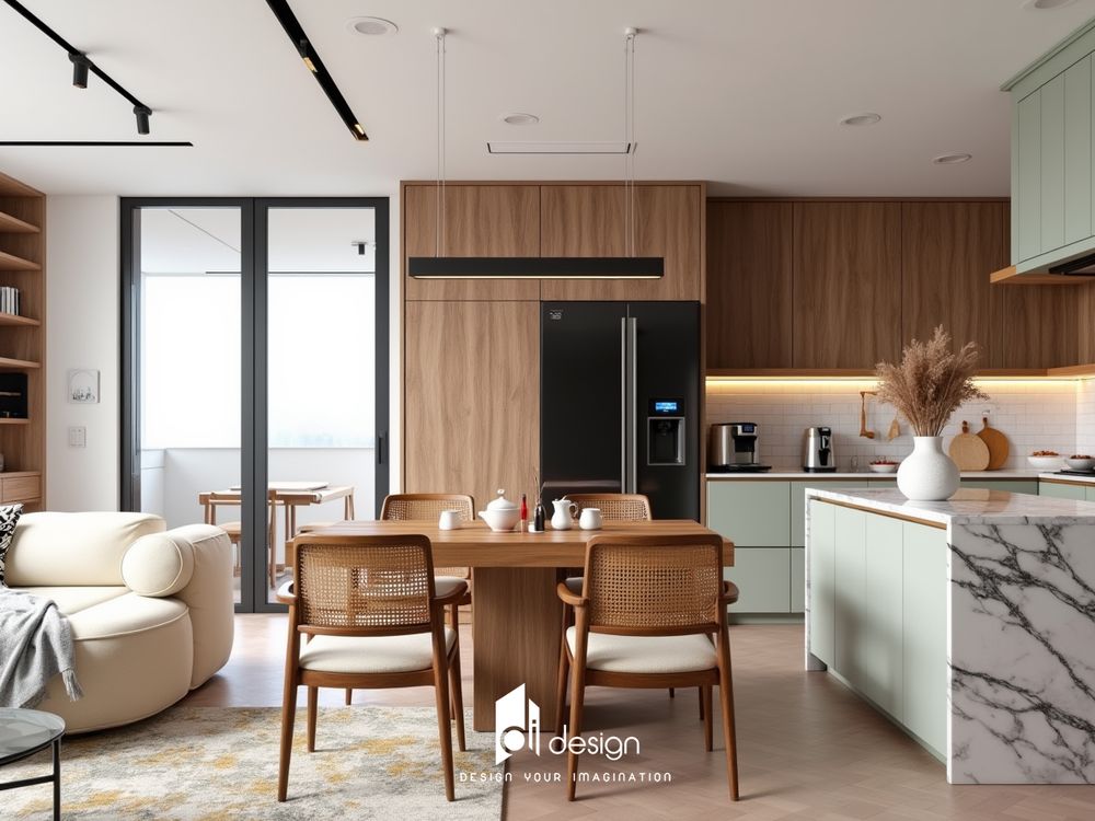 Nội thất phòng bếp chung cư tối ưu hóa không gian và tiện ích sử dụng Nội thất phòng bếp chung cư tối ưu hóa không gian và tiện ích sử dụng