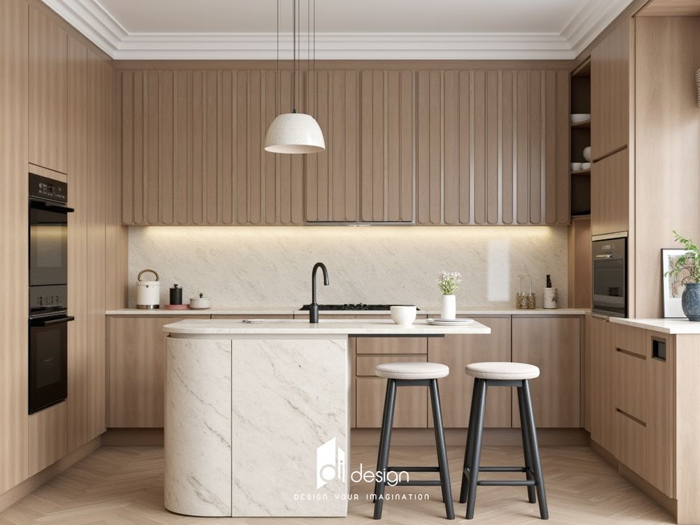 Phòng bếp phong cách Scandinavian Bắc Âu