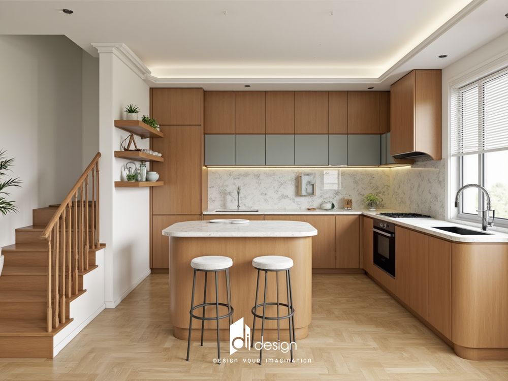 Phòng bếp phong cách Scandinavian Bắc Âu