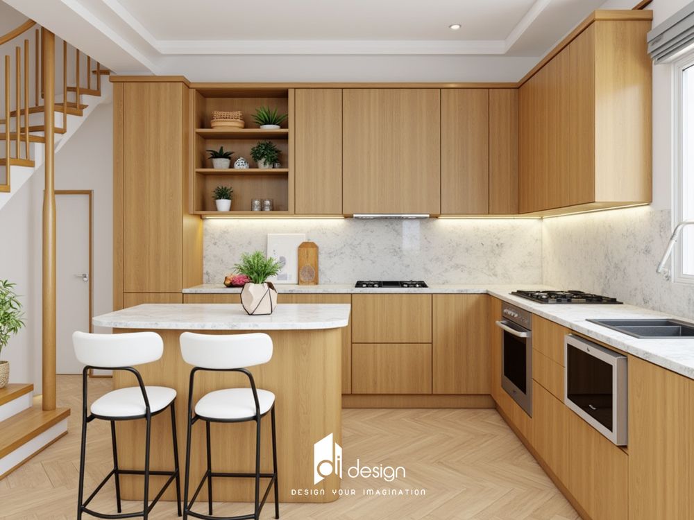 Phòng bếp phong cách Scandinavian Bắc Âu