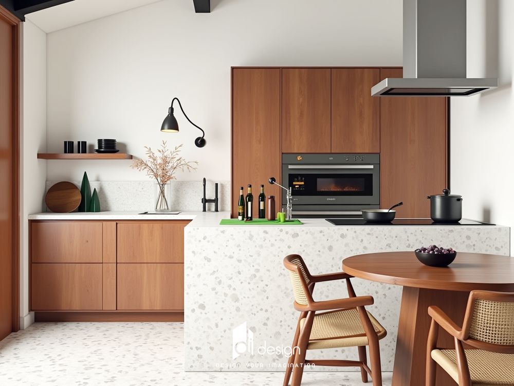 Phòng bếp phong cách Scandinavian Bắc Âu