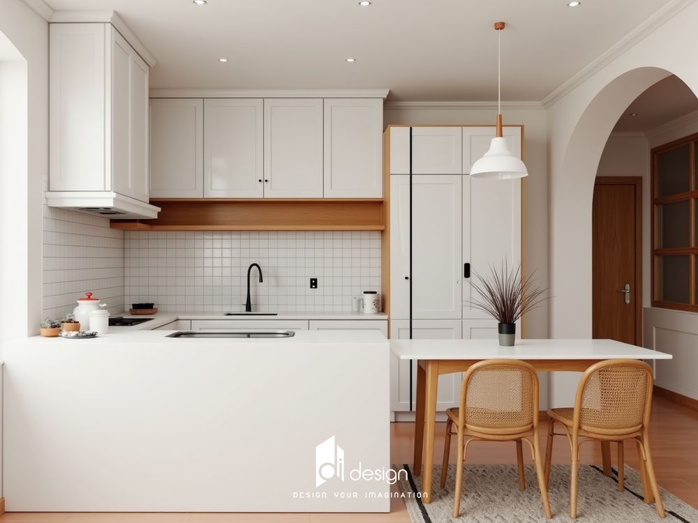 Phòng bếp phong cách Scandinavian Bắc Âu