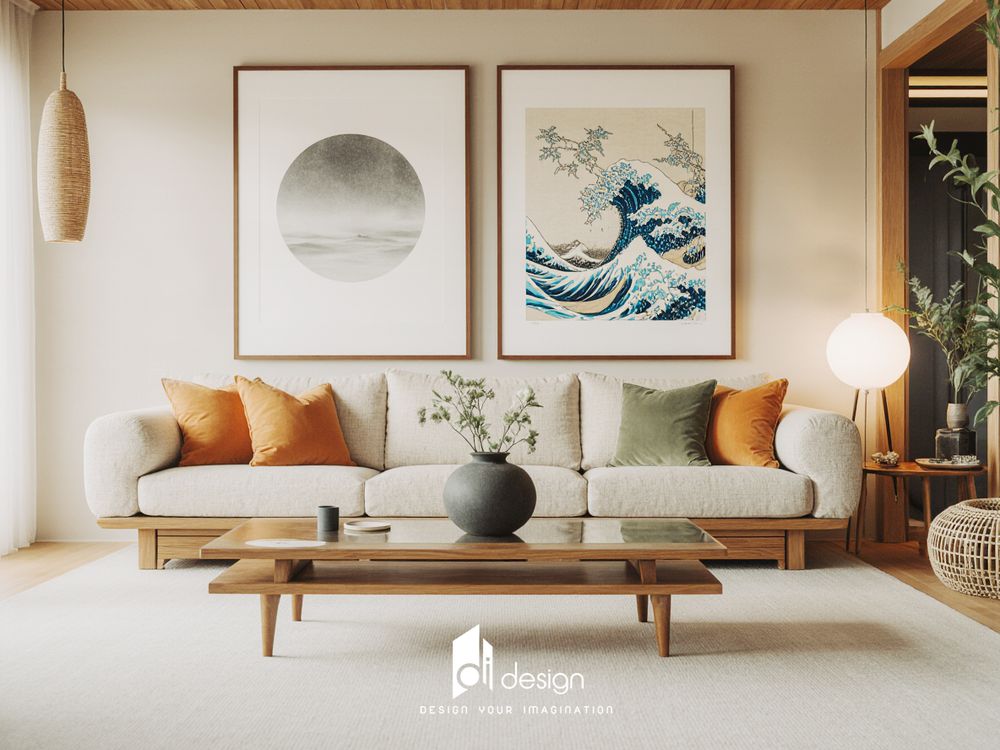 Phòng khách phong cách nội thất Nhật Bản