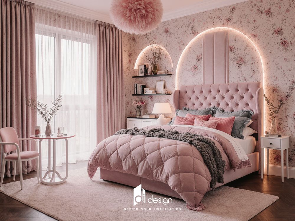 Phòng ngủ màu hồng công chúa niềm mơ ước của mọi bé gái Phòng ngủ màu hồng công chúa niềm mơ ước của mọi bé gái