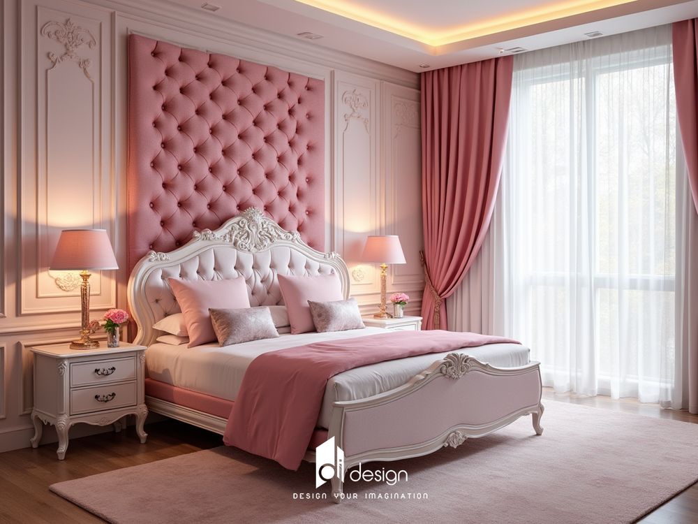 Phòng ngủ màu hồng công chúa niềm mơ ước của mọi bé gái Phòng ngủ màu hồng công chúa niềm mơ ước của mọi bé gái