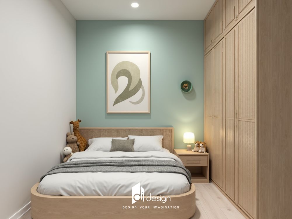 Phòng ngủ màu xanh lá cây nhạt đẹp hiện đại Phòng ngủ màu xanh lá cây nhạt đẹp hiện đại
