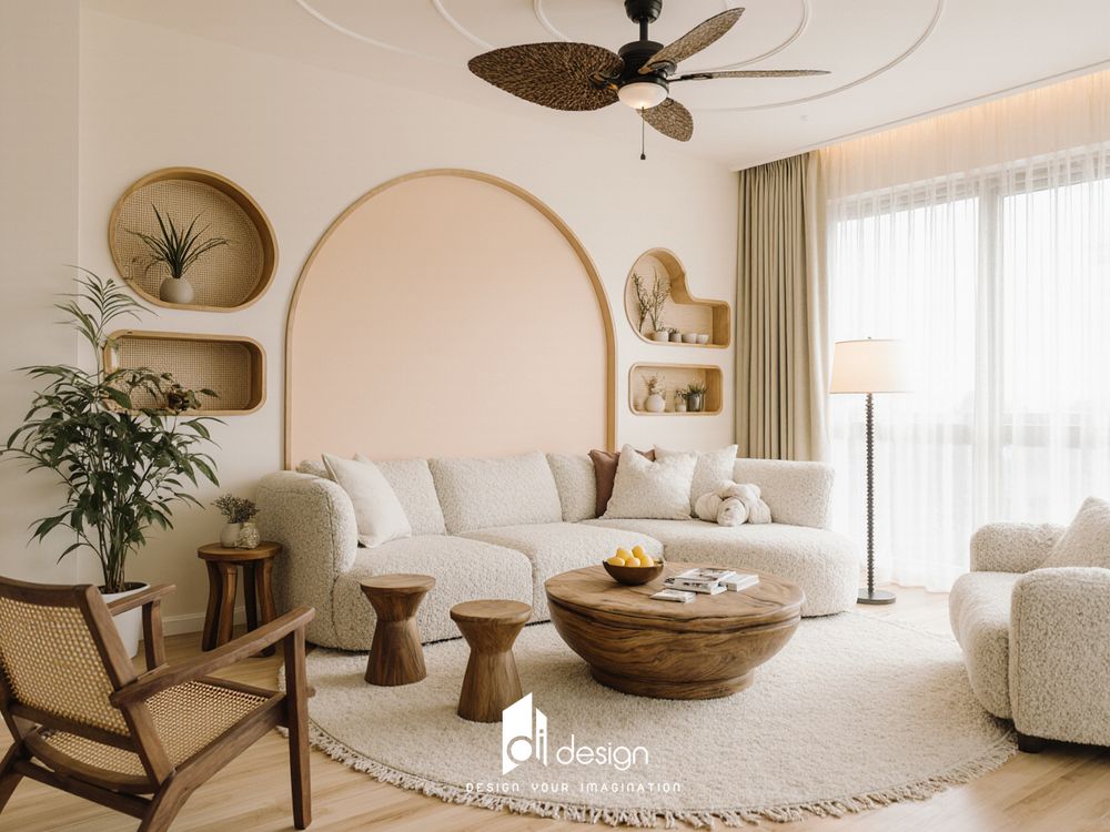Thiết kế căn hộ 80m2 2 phòng ngủ đẹp tinh tế, hài hòa và tiện nghi Thiết kế căn hộ 80m2 2 phòng ngủ đẹp tinh tế, hài hòa và tiện nghi