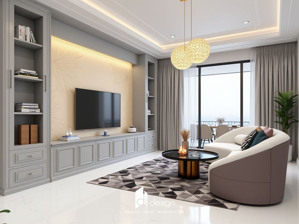 Thiết kế căn hộ 80m2 3 phòng ngủ hiện đại Thiết kế căn hộ 80m2 3 phòng ngủ hiện đại