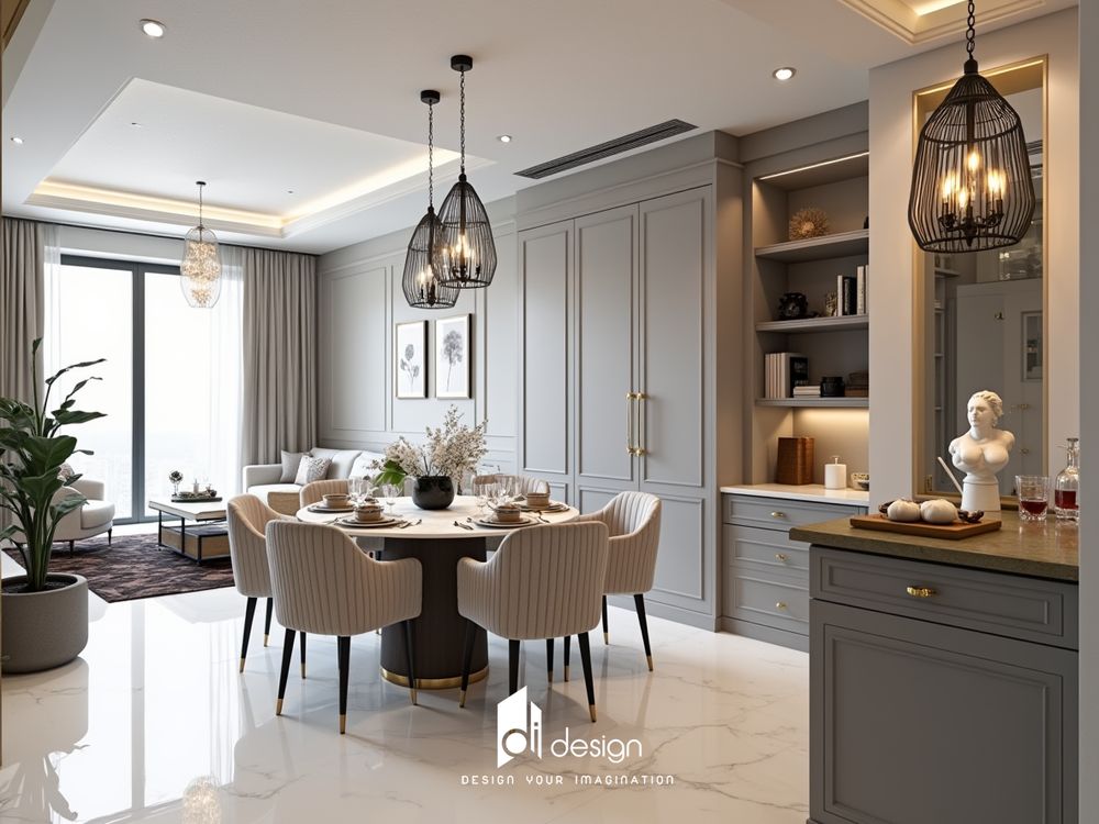 Thiết kế căn hộ 80m2 3 phòng ngủ hiện đại Thiết kế căn hộ 80m2 3 phòng ngủ hiện đại