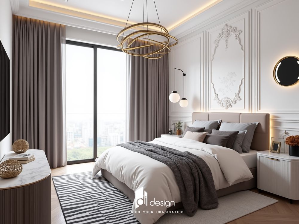 Thiết kế căn hộ 80m2 3 phòng ngủ hiện đại Thiết kế căn hộ 80m2 3 phòng ngủ hiện đại