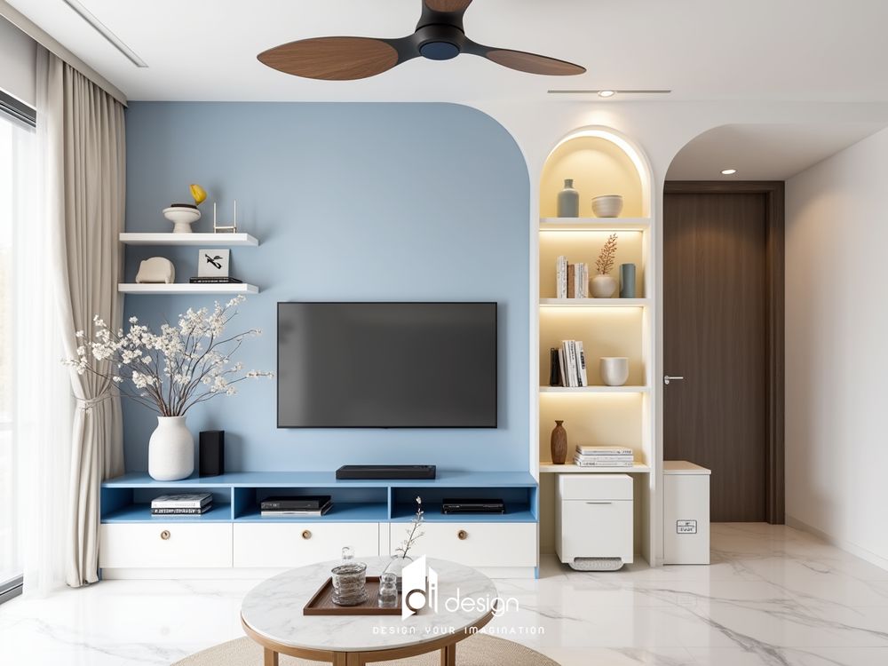 Thiết kế căn hộ chung cư 80m2 Novaland phong cách hiện đại Thiết kế căn hộ chung cư 80m2 Novaland phong cách hiện đại