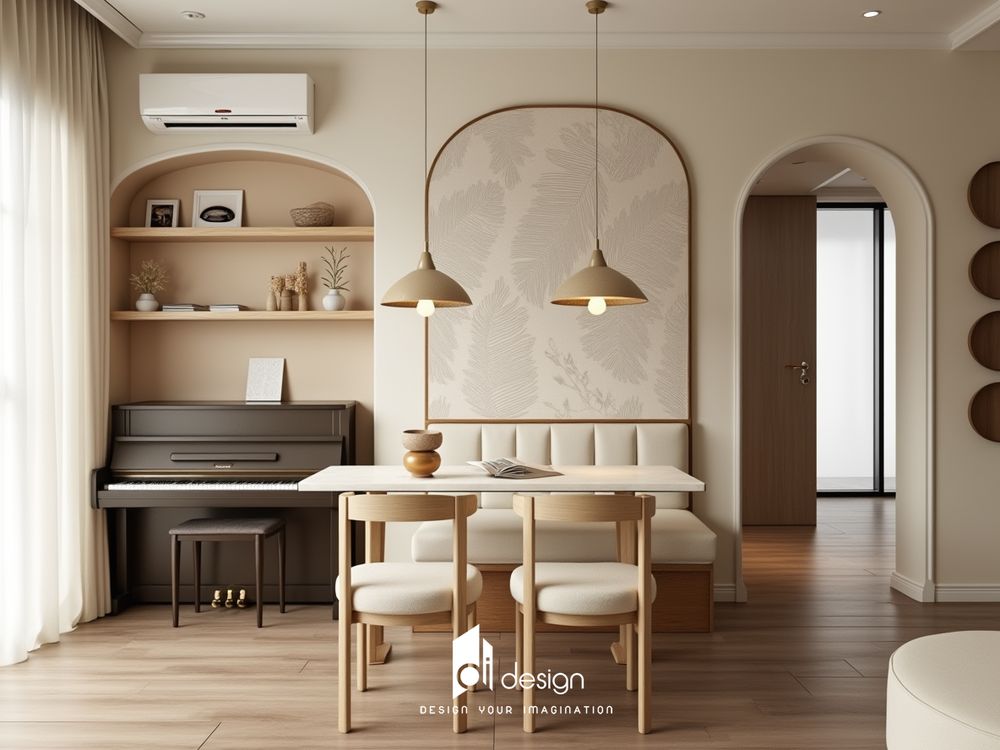 Thiết kế nội thất căn hộ 58m2 2 phòng ngủ đẹp tinh tế Thiết kế nội thất căn hộ 58m2 2 phòng ngủ đẹp tinh tế