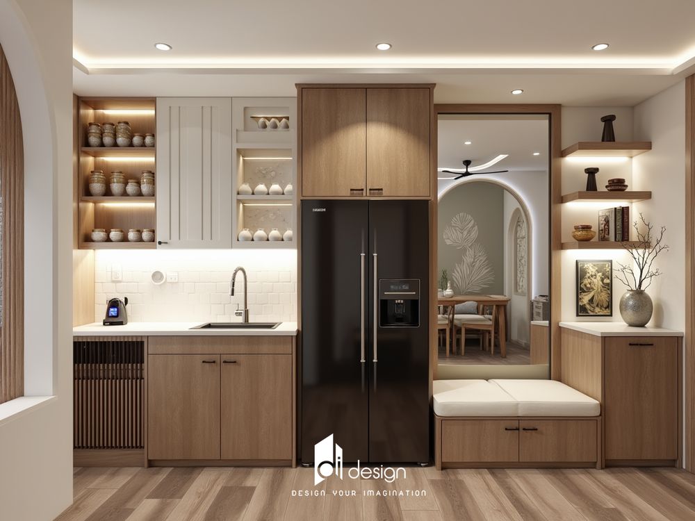 Thiết kế nội thất căn hộ 58m2 2 phòng ngủ đẹp tinh tế Thiết kế nội thất căn hộ 58m2 2 phòng ngủ đẹp tinh tế