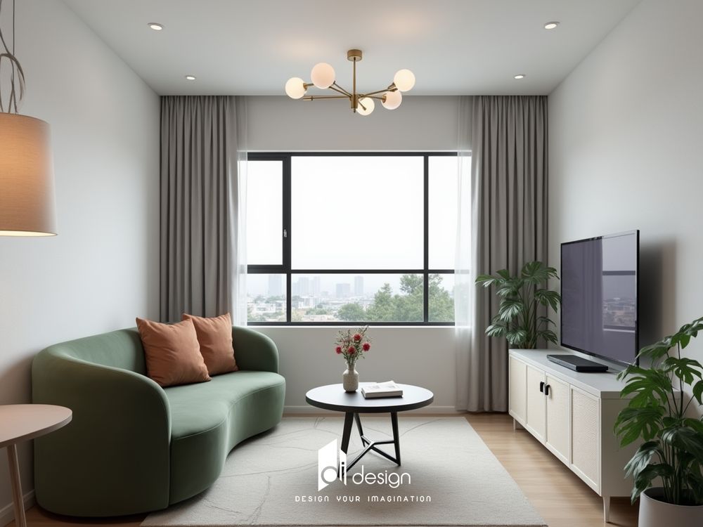 Thiết kế nội thất căn hộ 58m2 The Art tiện nghi, đầy cảm hứng