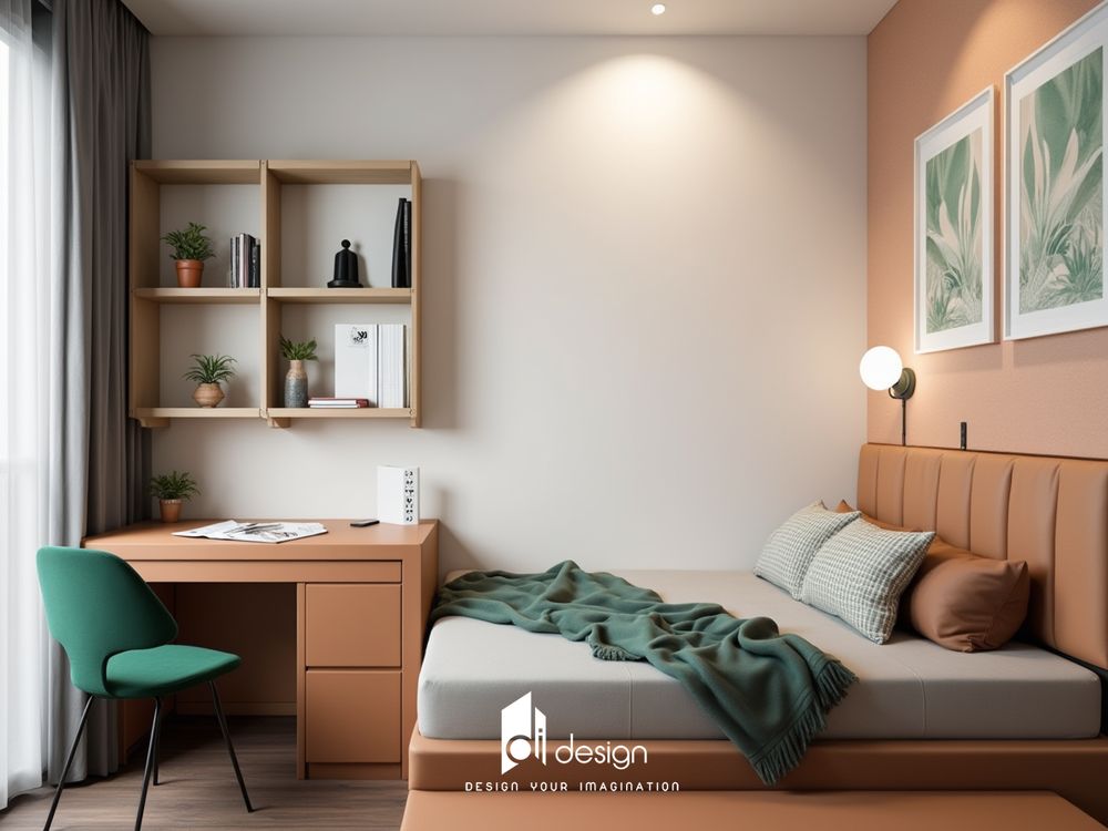 Thiết kế nội thất căn hộ 58m2 The Art tiện nghi, đầy cảm hứng