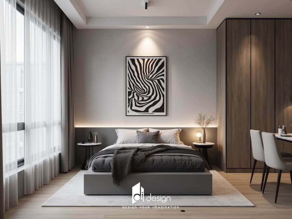 Thiết kế nội thất căn hộ 62m2 De La Sol