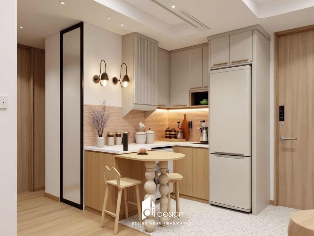 Thiết kế nội thất căn hộ 63m2 phong cách Wabi Sabi Thiết kế nội thất căn hộ 63m2 phong cách Wabi Sabi