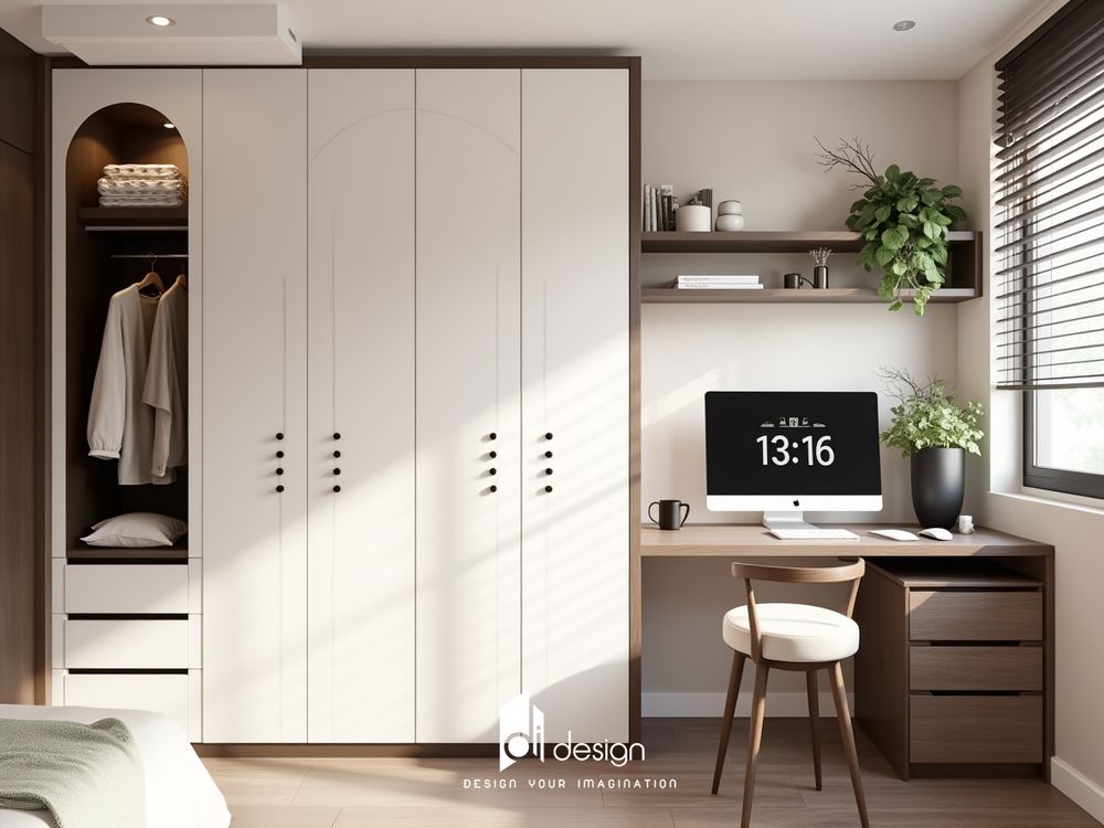 Thiết kế nội thất căn hộ 68m2 De La Sol tối ưu công năng Thiết kế nội thất căn hộ 68m2 De La Sol tối ưu công năng