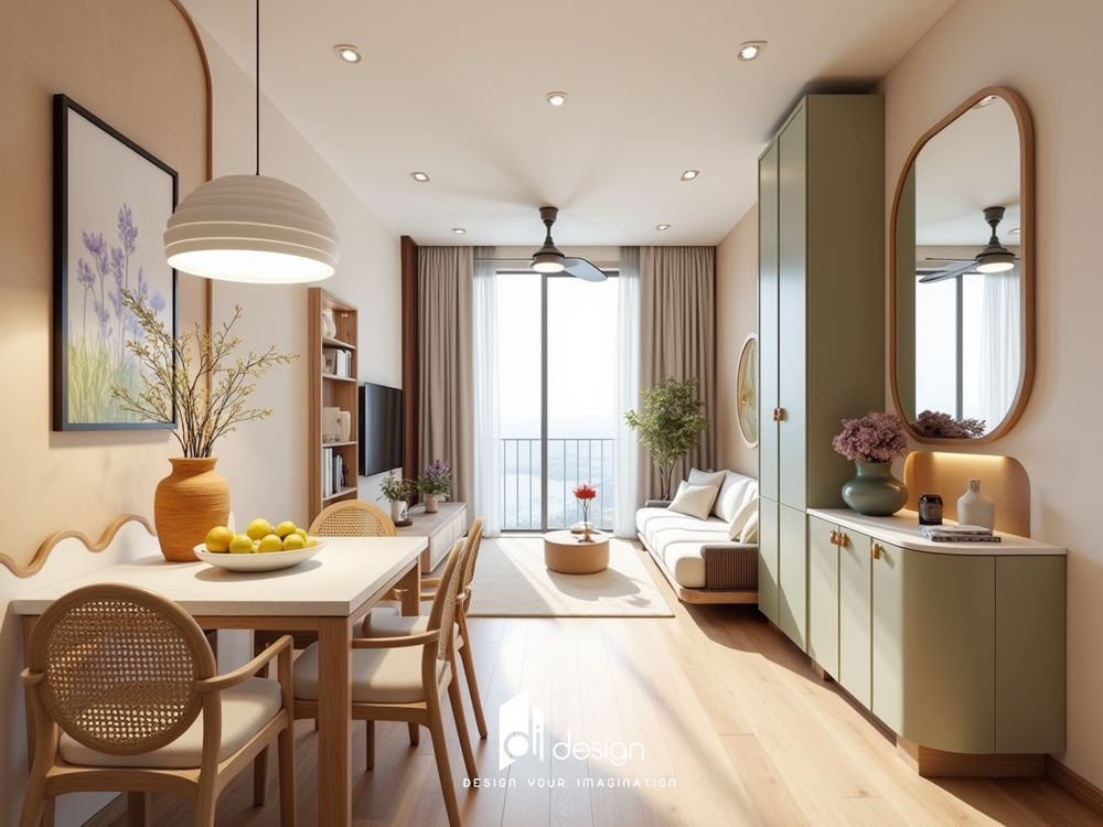 Thiết kế nội thất căn hộ 71m2 Masteri Centre Point hiện đại tinh tế