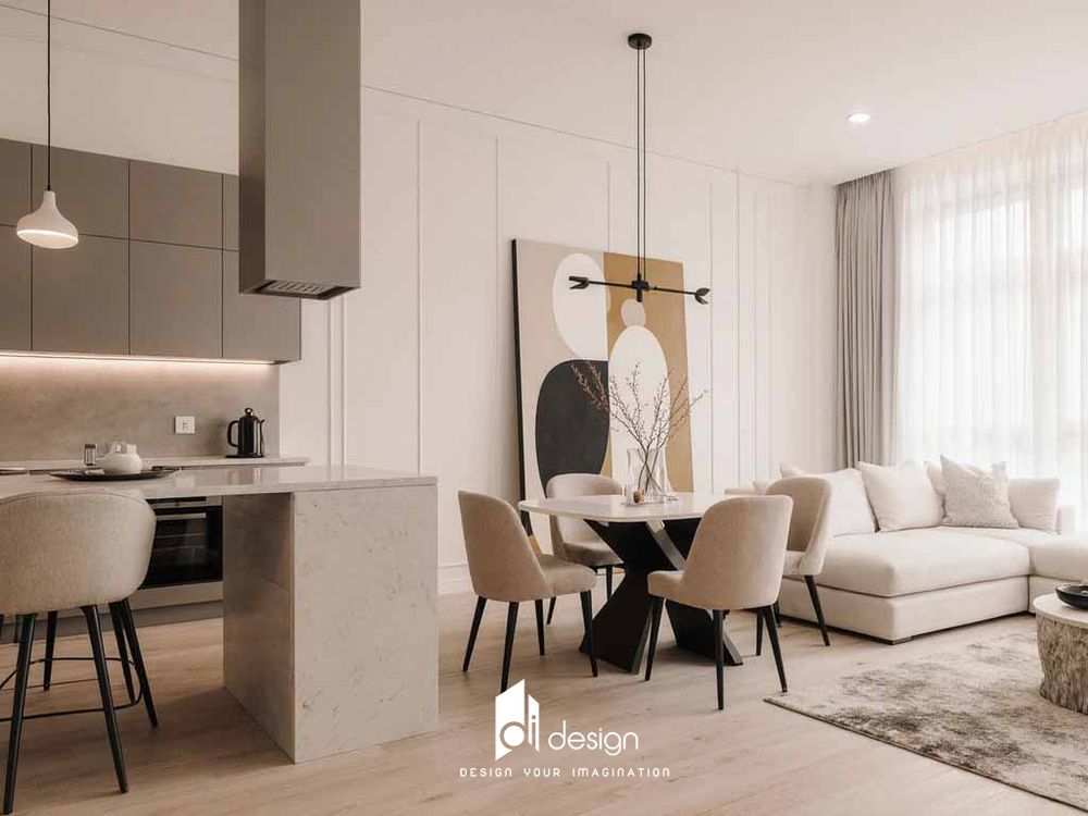 Thiết kế nội thất căn hộ 78m2 Diamond Alnata Plus