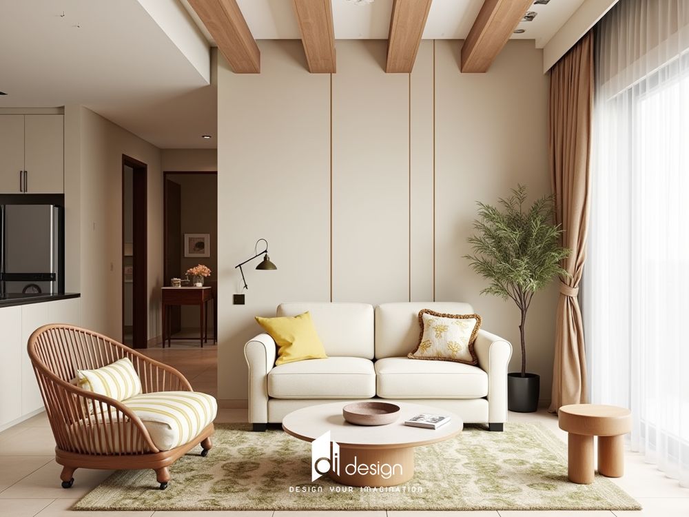 Thiết kế nội thất căn hộ 91m2 đẹp ấn tượng