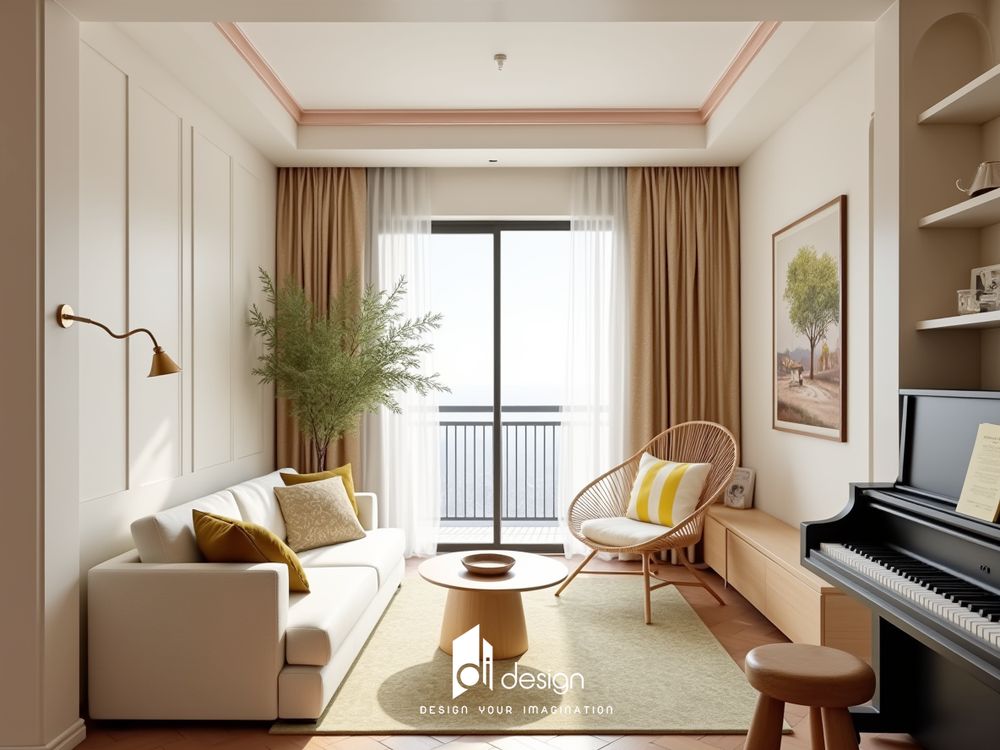 Thiết kế nội thất căn hộ 91m2 đẹp ấn tượng