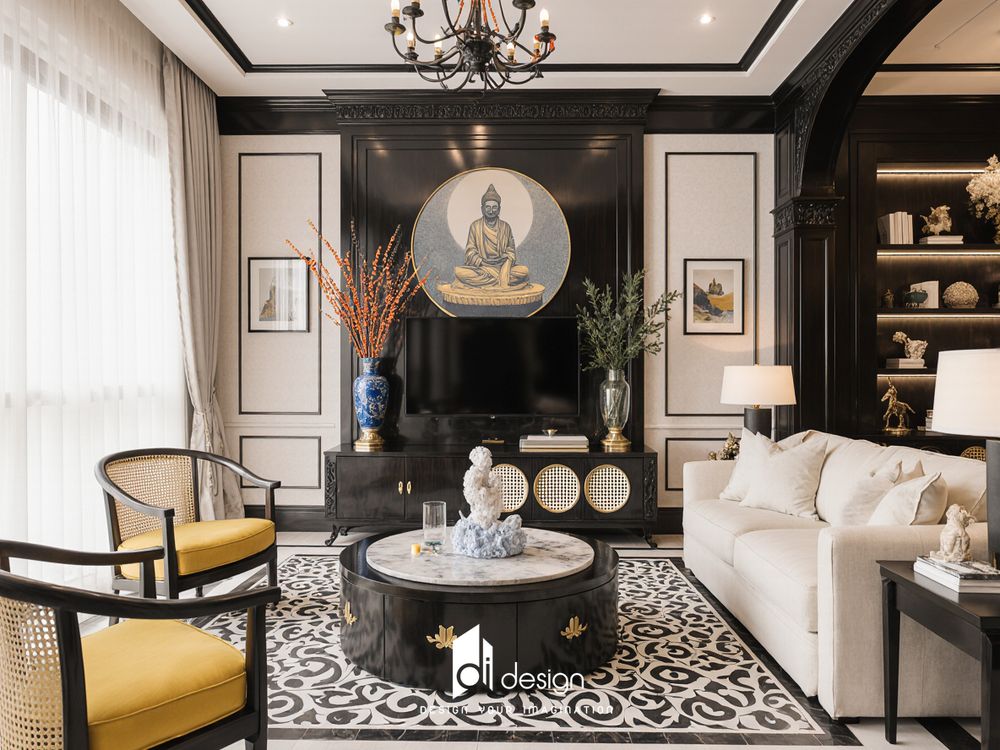 Thiết kế nội thất căn hộ 95m2 Diamond Alnata