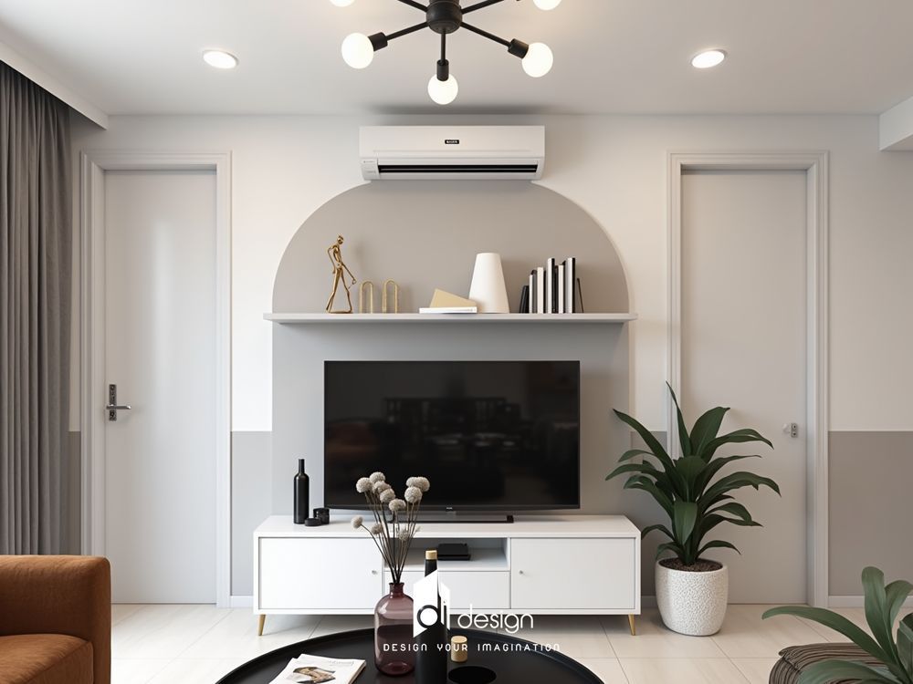 Thiết kế nội thất căn hộ chung cư 110m2 Diamond Alnata
