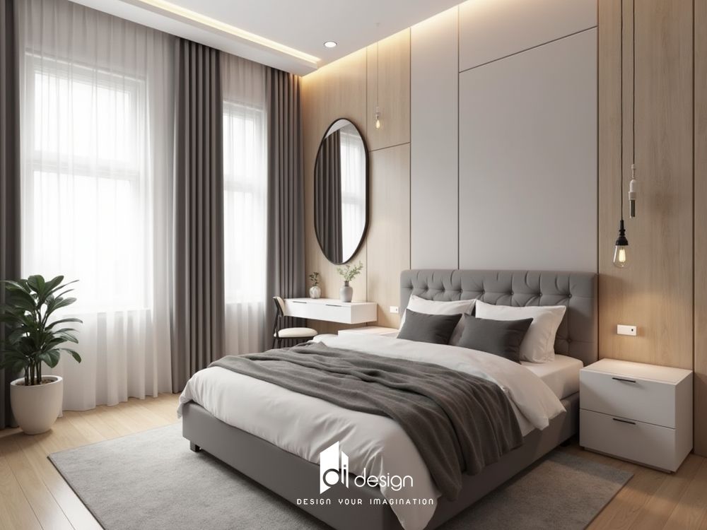 Thiết kế nội thất căn hộ chung cư 110m2 Diamond Alnata