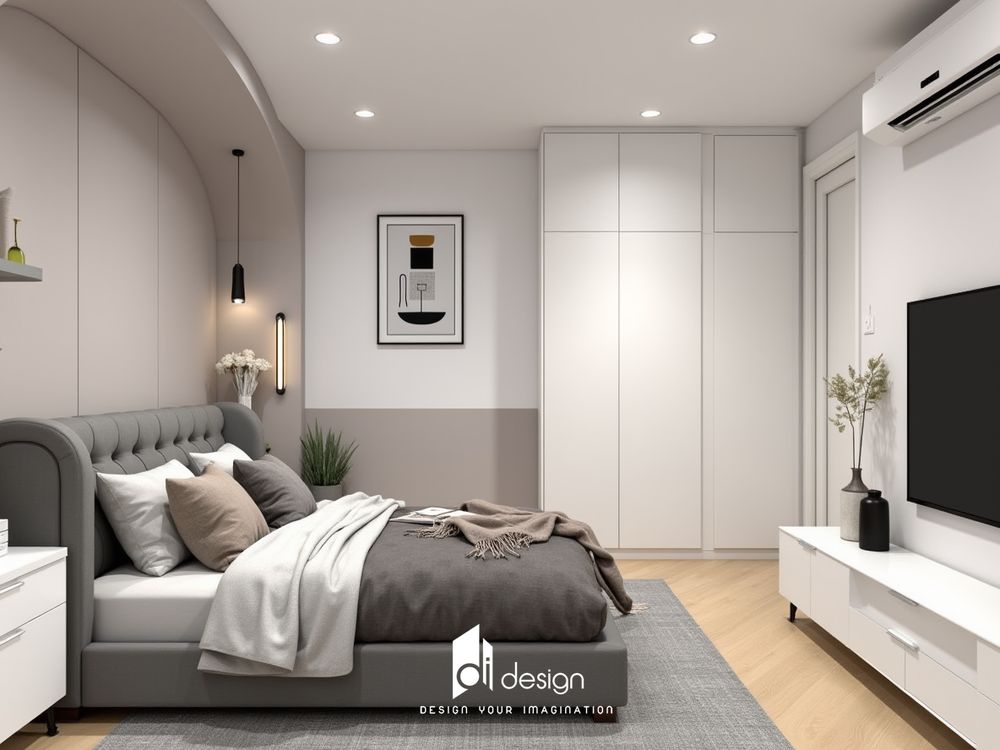 Thiết kế nội thất căn hộ chung cư 110m2 Diamond Alnata