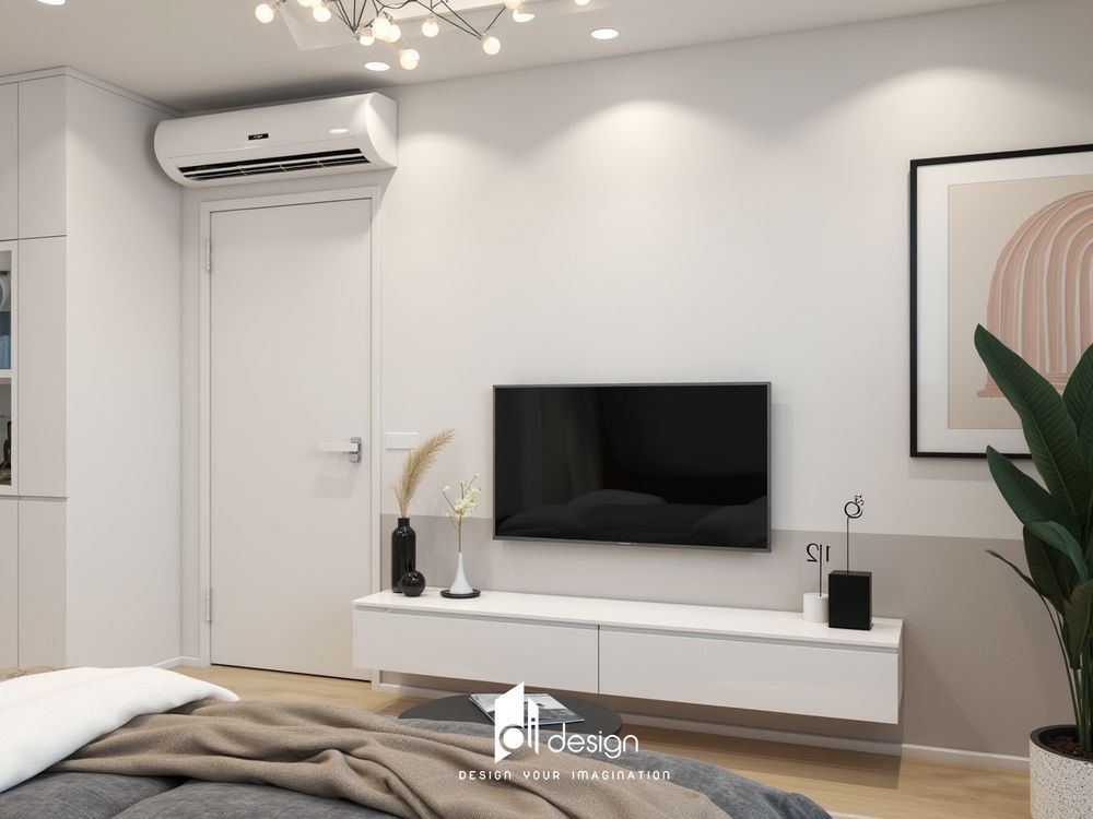 Thiết kế nội thất căn hộ chung cư 110m2 Diamond Alnata