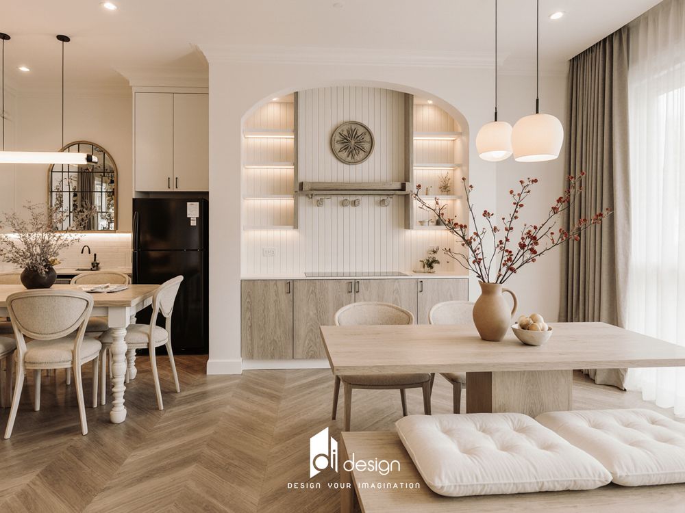 Thiết kế nội thất căn hộ chung cư 113m2 River Panorama tiện nghi Thiết kế nội thất căn hộ chung cư 113m2 River Panorama tiện nghi
