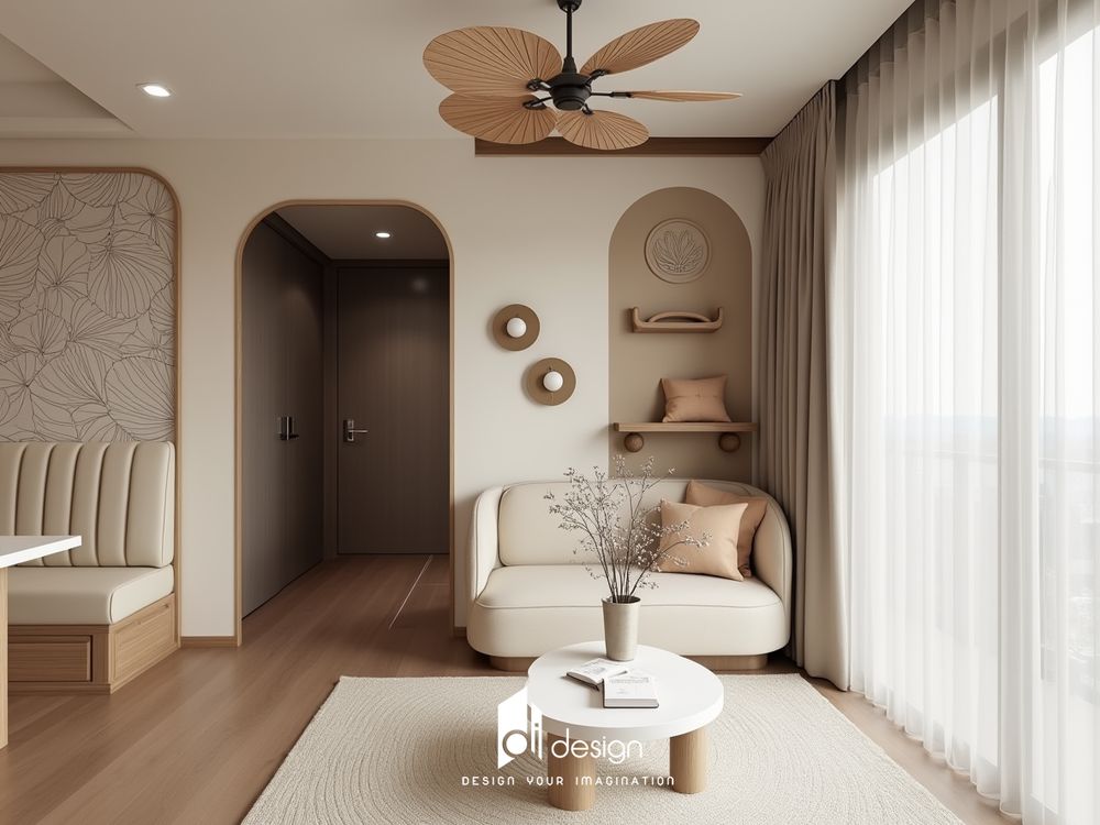 Thiết kế nội thất căn hộ chung cư 48m2 Tecco Town