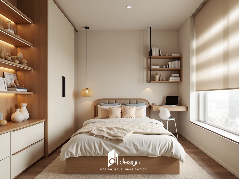 Thiết kế nội thất căn hộ chung cư 48m2 Tecco Town