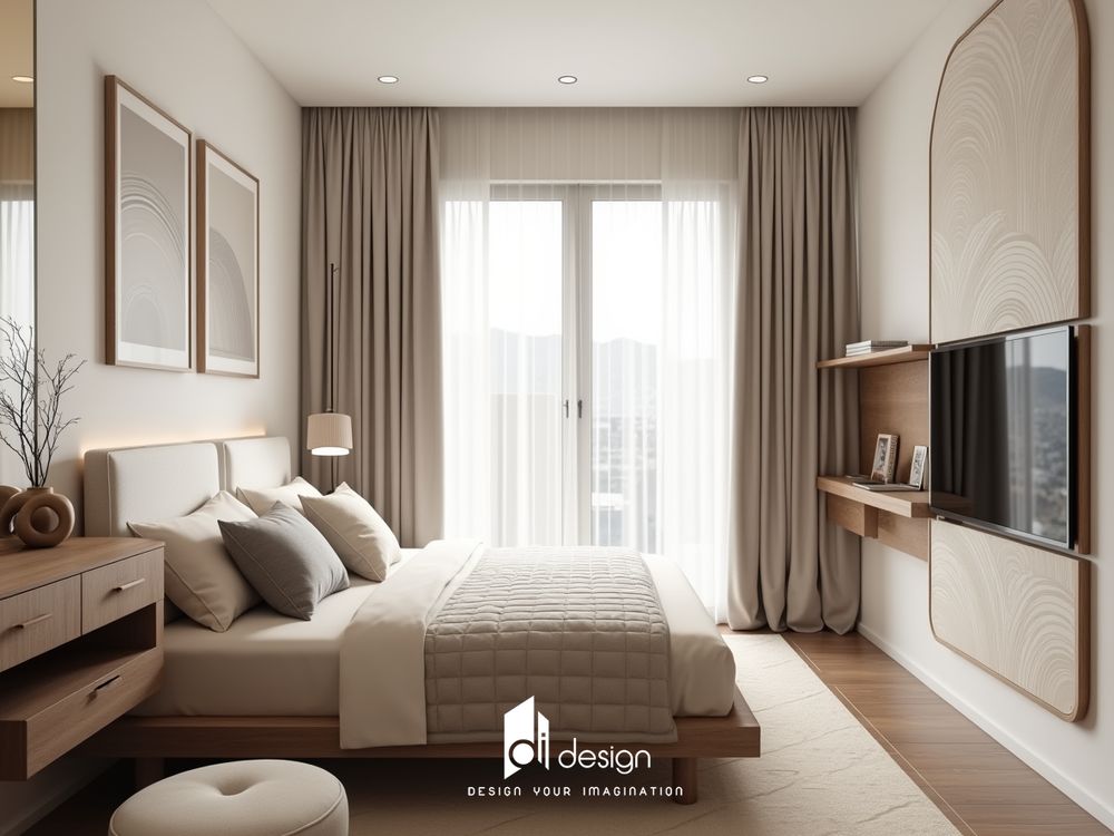 Thiết kế nội thất căn hộ chung cư 48m2 Tecco Town