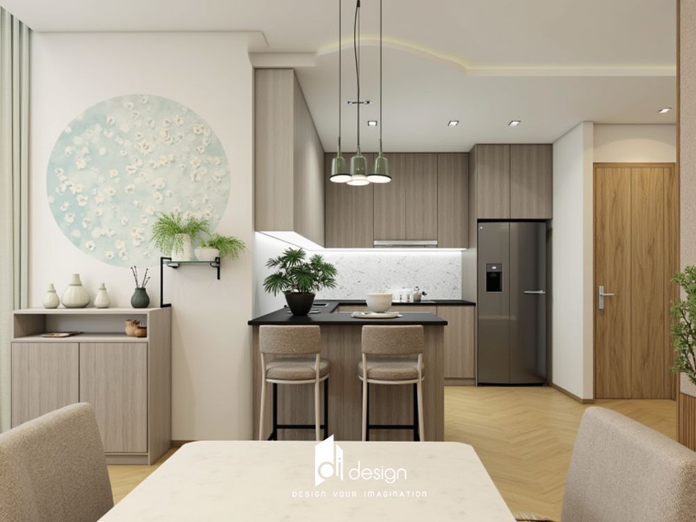 Thiết kế nội thất căn hộ chung cư 50m2 Toky Tower Thiết kế nội thất căn hộ chung cư 50m2 Toky Tower