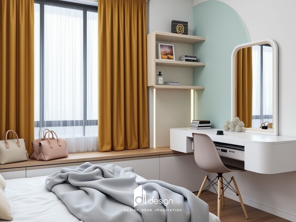 Thiết kế nội thất căn hộ chung cư 50m2 Toky Tower Thiết kế nội thất căn hộ chung cư 50m2 Toky Tower