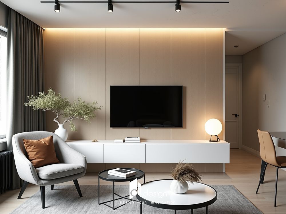 Thiết kế nội thất chung cư 54m2 GreenField phong cách tối giản Thiết kế nội thất chung cư 54m2 GreenField phong cách tối giản