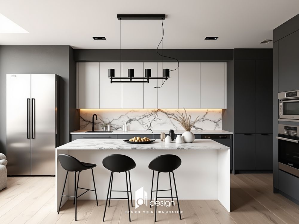 Thiết kế nội thất chung cư 54m2 GreenField phong cách tối giản Thiết kế nội thất chung cư 54m2 GreenField phong cách tối giản