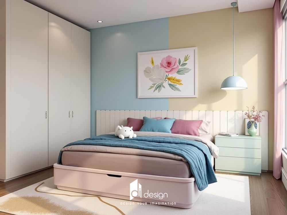 Thiết kế nội thất căn hộ chung cư 60m2 De La Sol tiện nghi Thiết kế nội thất căn hộ chung cư 60m2 De La Sol tiện nghi