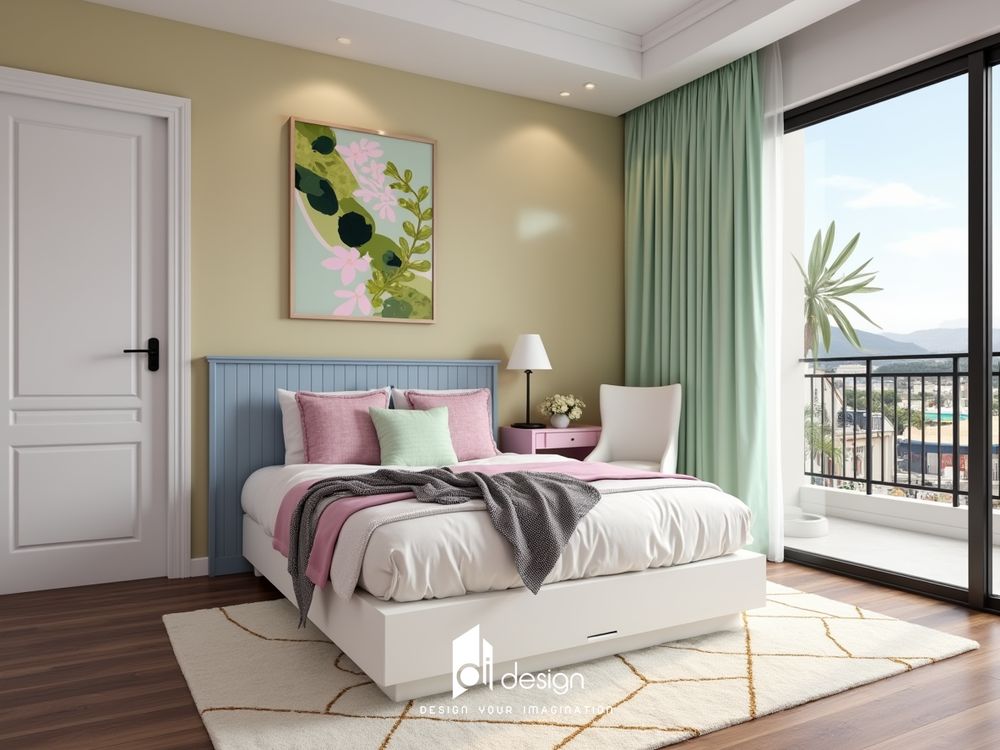 Thiết kế nội thất căn hộ chung cư 60m2 De La Sol tiện nghi Thiết kế nội thất căn hộ chung cư 60m2 De La Sol tiện nghi