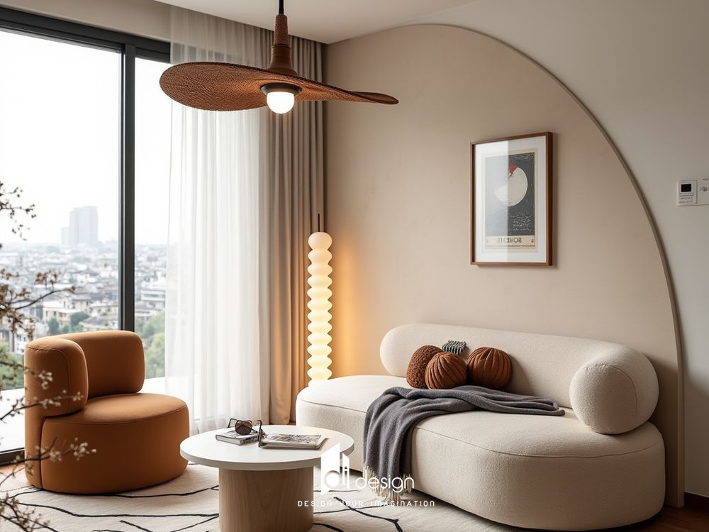 Thiết kế nội thất căn hộ chung cư 61m2 đơn giản và tinh tế Thiết kế nội thất căn hộ chung cư 61m2 đơn giản và tinh tế