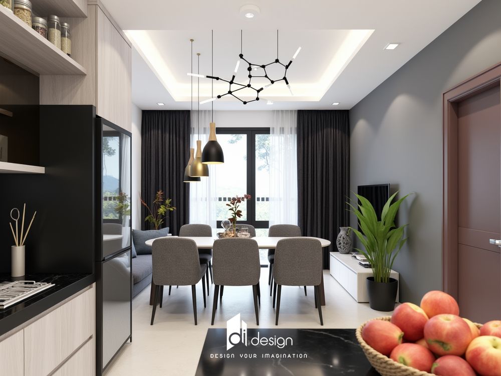 Thiết kế nội thất căn hộ chung cư 64m2 High Intela Thiết kế nội thất căn hộ chung cư 64m2 High Intela