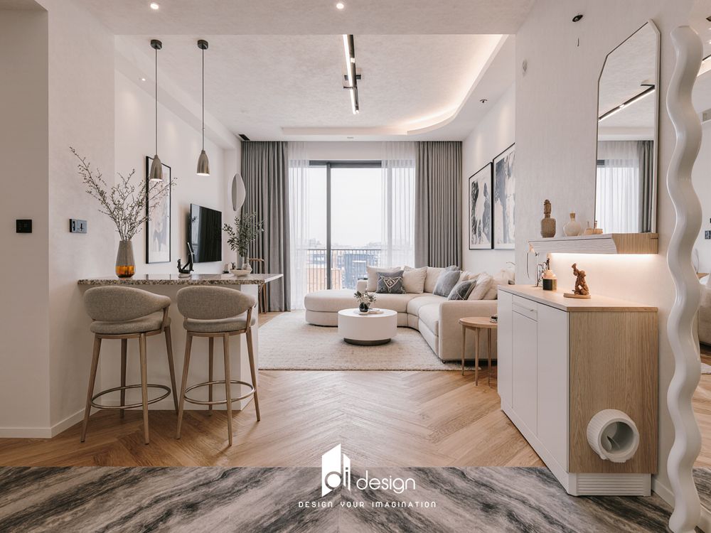 Thiết kế nội thất căn hộ chung cư 68m2 The Art Thiết kế nội thất căn hộ chung cư 68m2 The Art