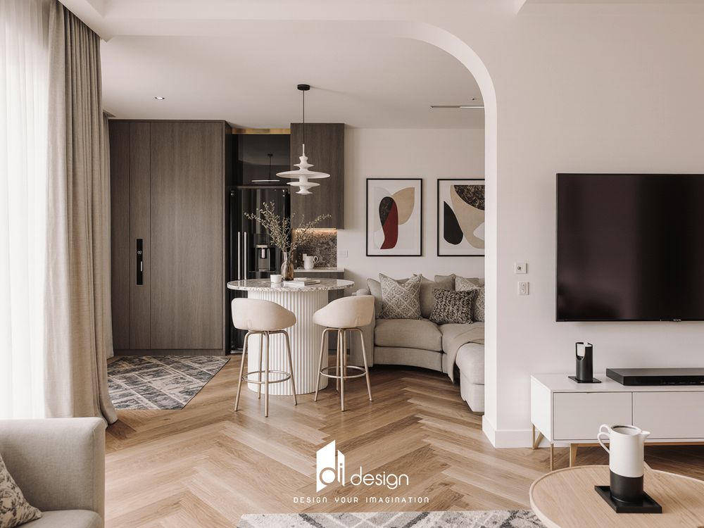 Thiết kế nội thất căn hộ chung cư 68m2 The Art Thiết kế nội thất căn hộ chung cư 68m2 The Art