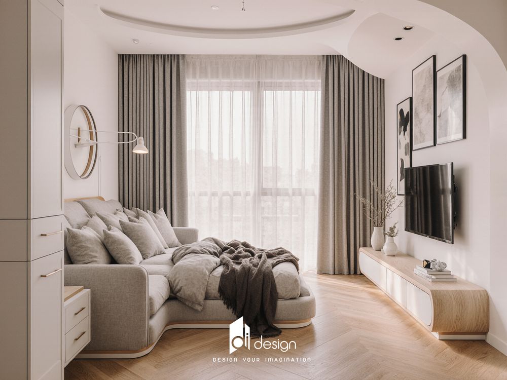 Thiết kế nội thất căn hộ chung cư 68m2 The Art Thiết kế nội thất căn hộ chung cư 68m2 The Art