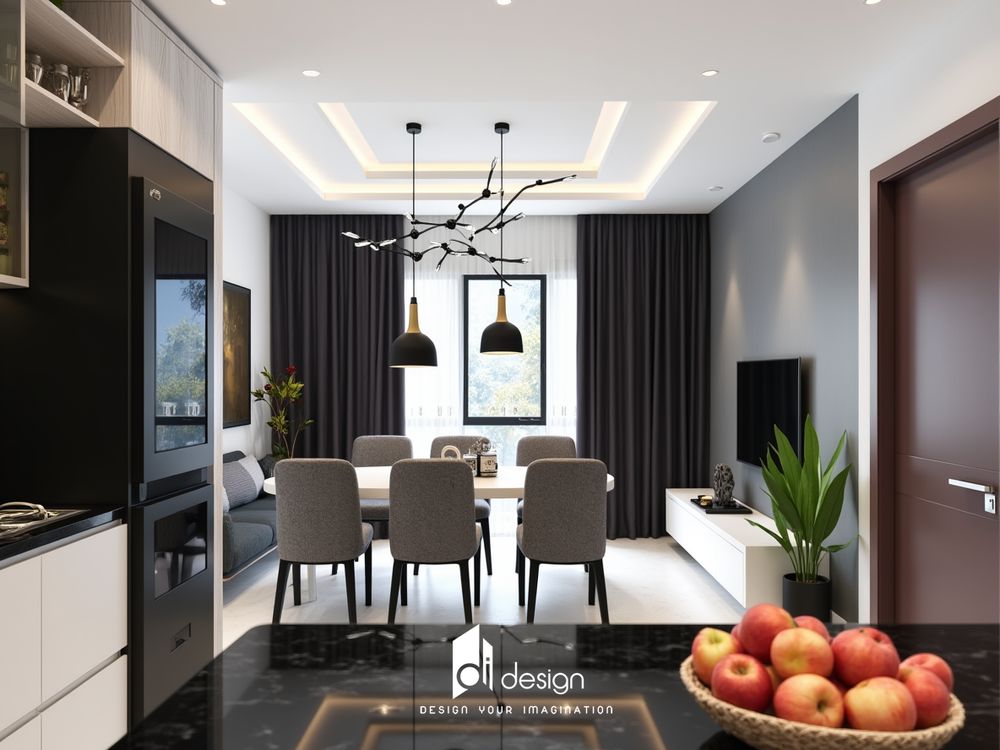 Thiết kế nội thất căn hộ chung cư 69m2 Fresca Riverside