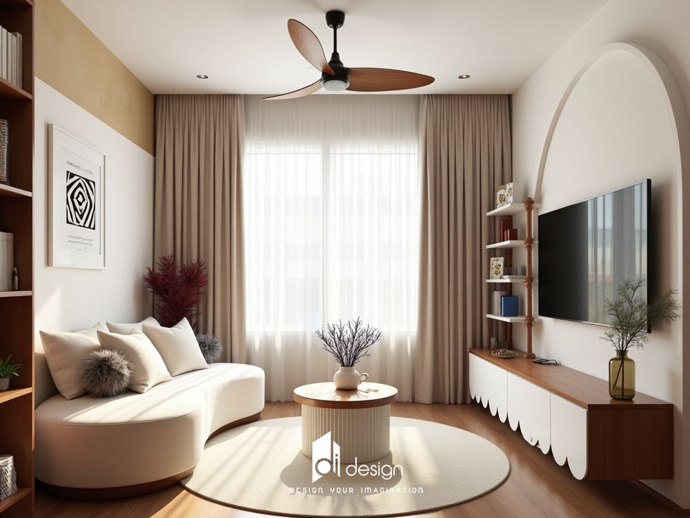 Thiết kế nội thất căn hộ chung cư 74m2 hiện đại và tiện nghi Thiết kế nội thất căn hộ chung cư 74m2 hiện đại và tiện nghi