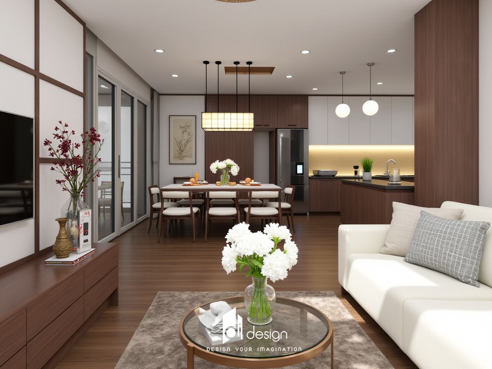 Thiết kế nội thất căn hộ chung cư 77m2 Zen Tower Thiết kế nội thất căn hộ chung cư 77m2 Zen Tower